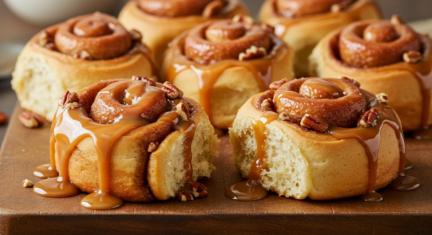 Caramel Pecan Cinnamon Rolls